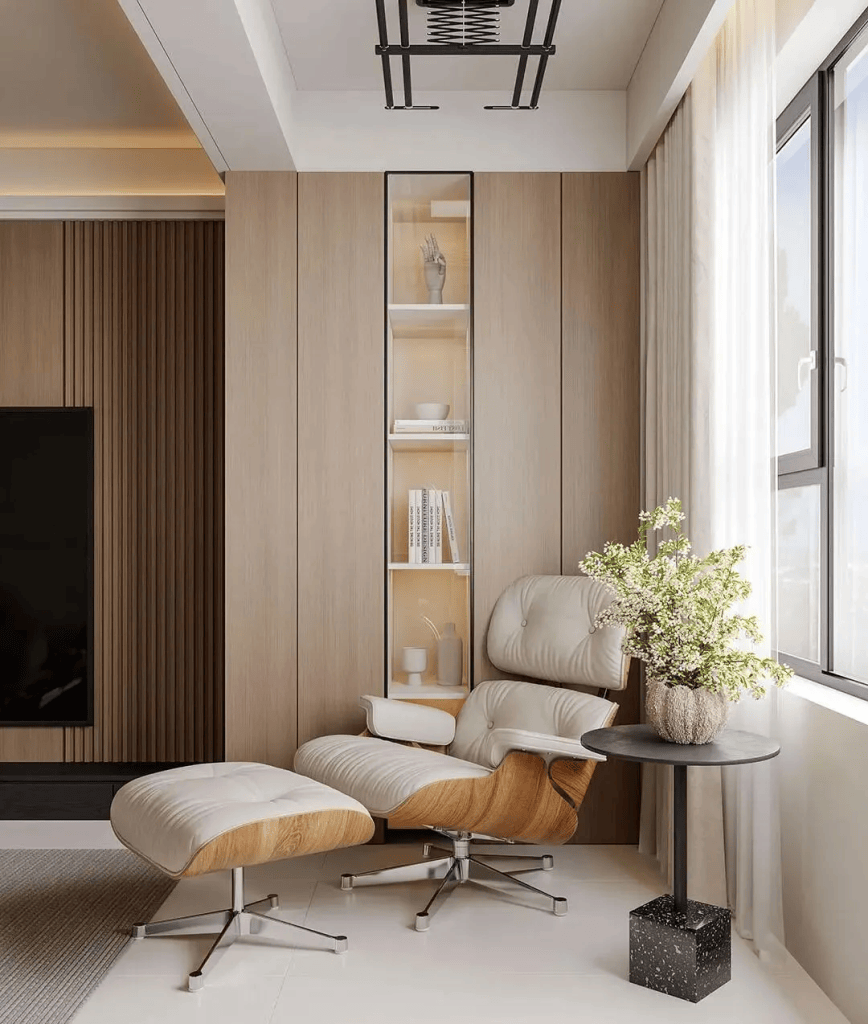 图片[6]-装修效果图，115㎡现代风•做减法装修设计的家-尊装网