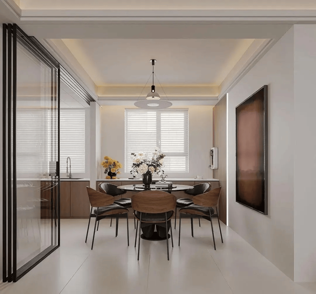 图片[7]-装修效果图，115㎡现代风•做减法装修设计的家-尊装网