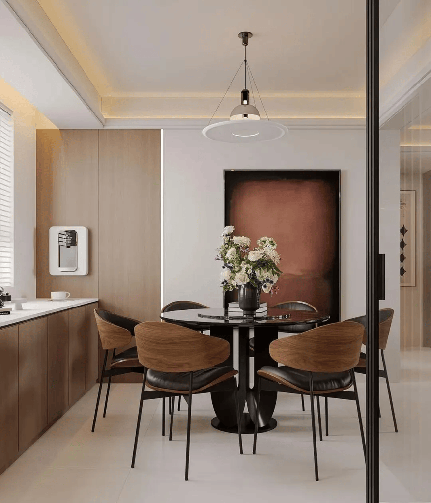 图片[8]-装修效果图，115㎡现代风•做减法装修设计的家-尊装网