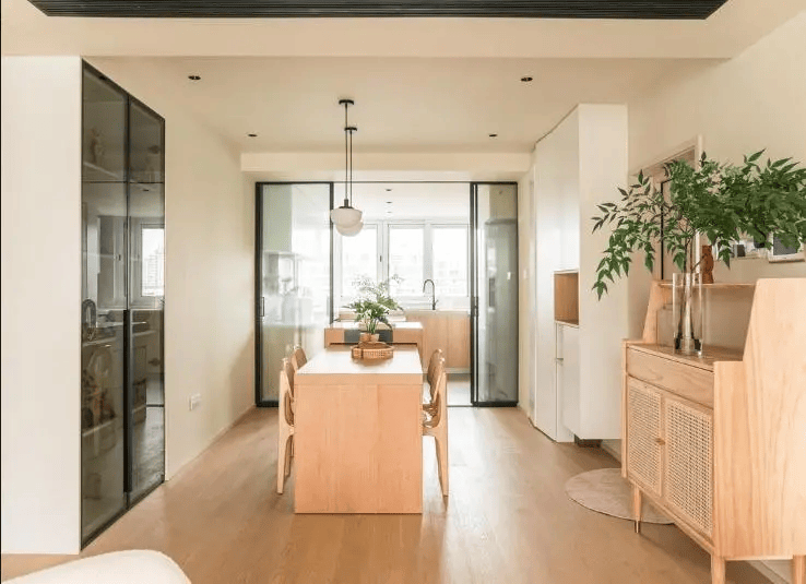 图片[6]-113㎡简约原木风住宅装修效果图-尊装网