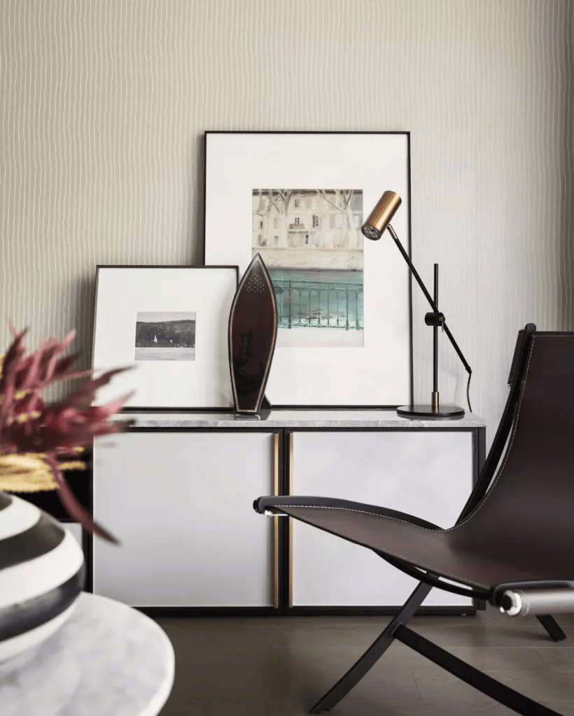 图片[4]-装修效果图 | 129㎡现代轻奢，自然舒适的中性色，华丽精致的档次-尊装网