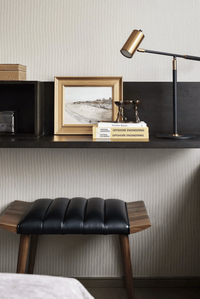 图片[10]-装修效果图 | 129㎡现代轻奢，自然舒适的中性色，华丽精致的档次-尊装网