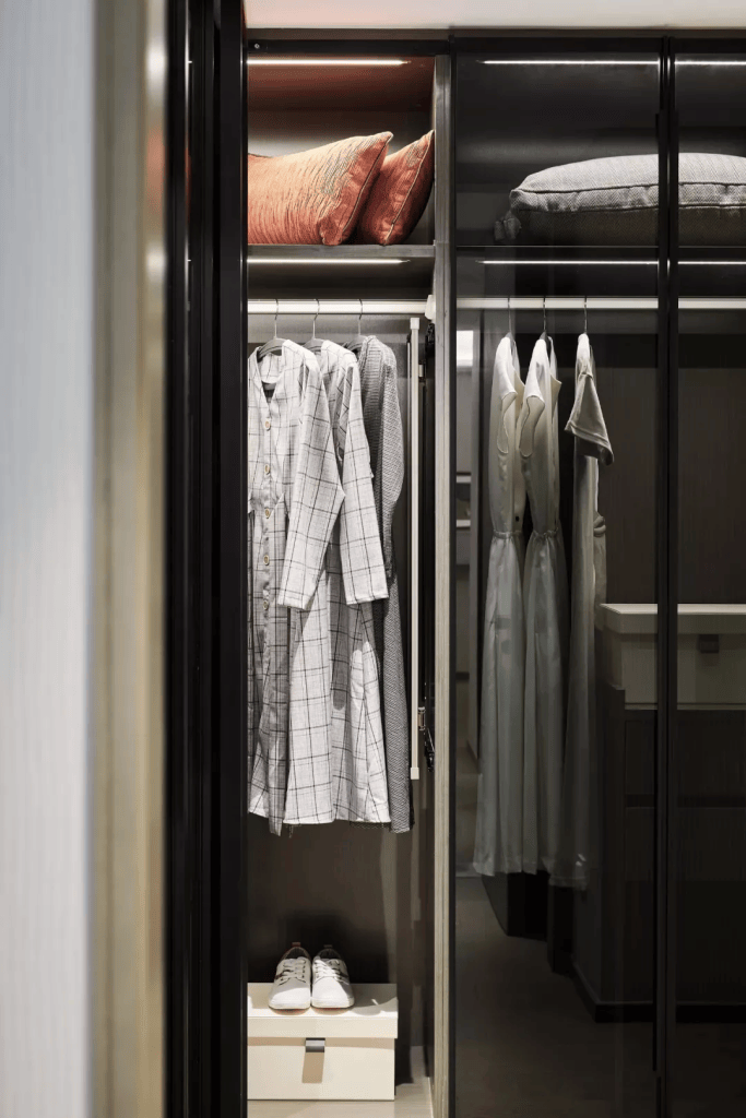 图片[11]-装修效果图 | 129㎡现代轻奢，自然舒适的中性色，华丽精致的档次-尊装网