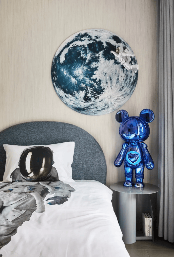 图片[13]-装修效果图 | 129㎡现代轻奢，自然舒适的中性色，华丽精致的档次-尊装网