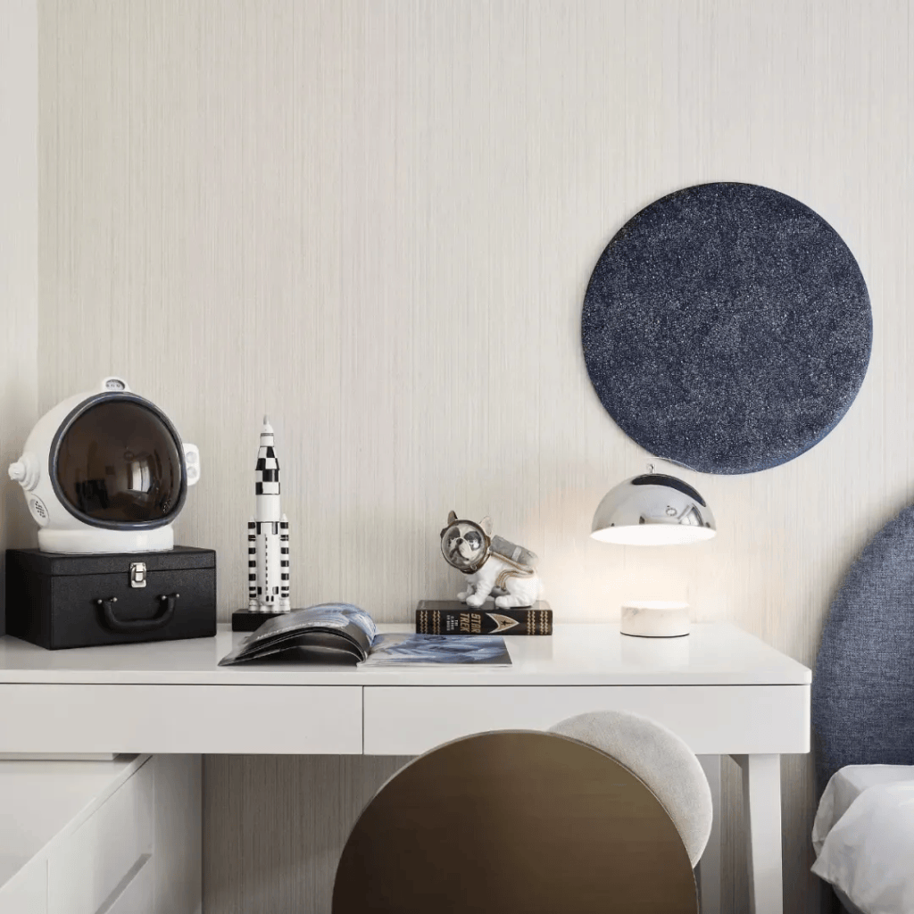 图片[14]-装修效果图 | 129㎡现代轻奢，自然舒适的中性色，华丽精致的档次-尊装网