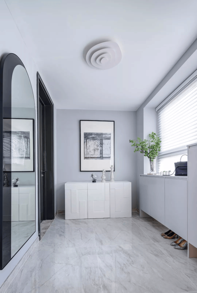 图片[2]-装修效果图，146㎡极简三居惊艳蜕变！教科书级装修-尊装网